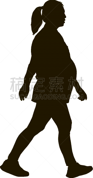 人,白色背景,商务,家庭,鞋子,女人,头发,中老年人,站,剪影
