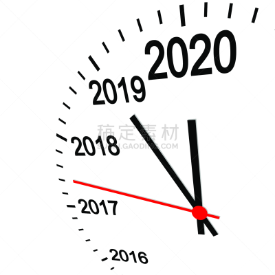2020,新年前夕,钟,新年,紧迫,时间,开端,钟针,图像,会议