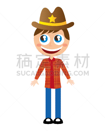 性格,警长,幽默,分离着色,可爱的,人,通缉