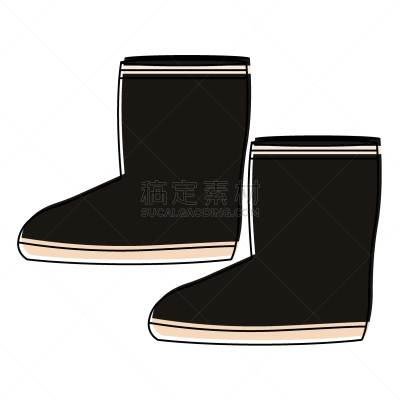 靴子,冬天,分离着色,计算机图标,寒冷,热,鞋子,雪,女人,剪贴画