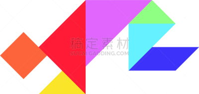 白色,男人,形状,彩色图片,谜题游戏,传统,商务,几何形状,拼图,蹲
