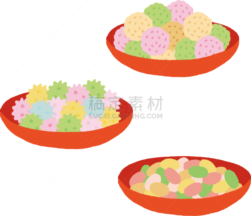 食品,传统节日,日本,女孩,糖果,可爱的,亚洲,传统,红色,日本点心