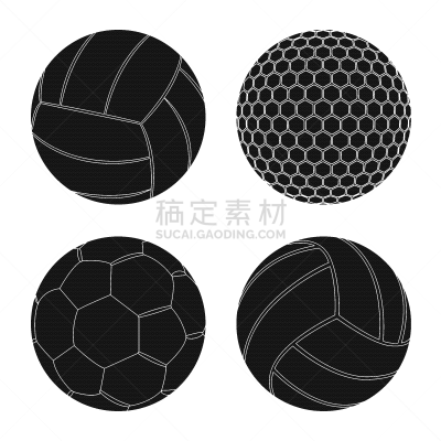 isolated object sport and ball icon collection