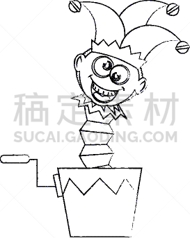 玩具,盒子,分离着色,可爱的,奇异小人玩具盒,塑胶,图像,小的,矢量