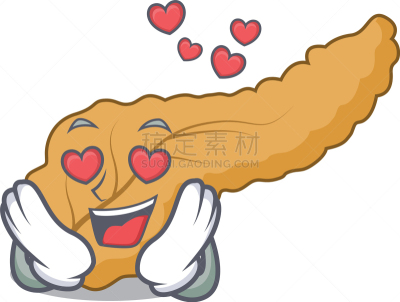 吉祥物,时尚,卡通,胰腺,一见钟情,生物学,可爱的,健康保健,人