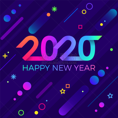 请柬,2020,几何形状,传单,孟斐斯,节日,绘画插图,矢量