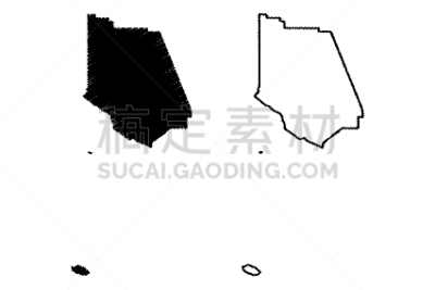 加利福尼亚,文图拉县,国内著名景点,边界,草图,城市,乱画,剪影