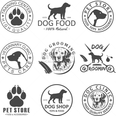 狗,品牌名称,符号,分离着色,白色,宠物,狗屋,食品,图像,布置