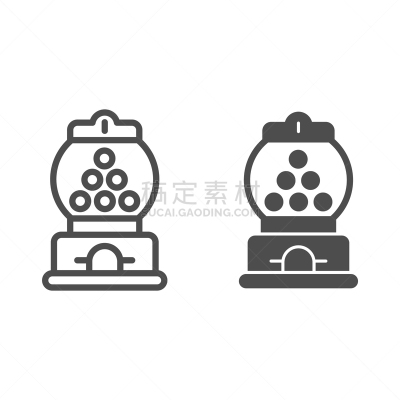 轮廓,矢量,标志,计算机图标,固体,口香糖自动贩卖机,线条,蜘蛛网,概念,数码图形
