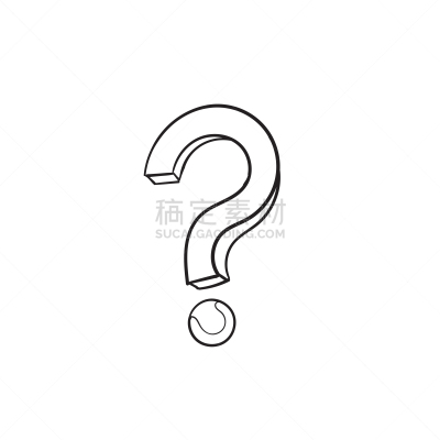 问号,乱画,矢量,绘画插图,概念象征,铅笔,细的,想法,消息,草图