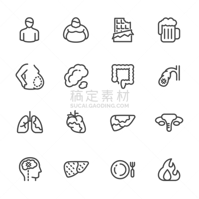 肚子,大脑边缘系统,肥胖,白色,健康保健,人,多层效果,图像,生病,瘦身