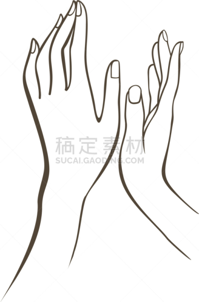 轮廓,雌性动物,分离着色,健康保健,修指甲,概念,图像,叉腰,画画