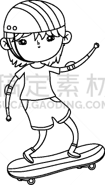 男孩,可爱的,性格,滑板,白昼,人,图像,小的,面部表情,装裱