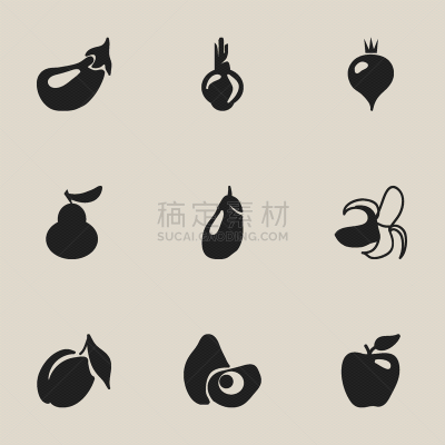 数字9,符号,水果,猴子,鸡尾酒,自然,素食,蔬菜,维生素,图像