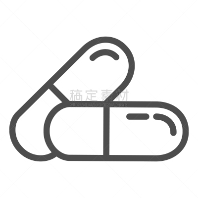 健康保健,维生素,药丸,绘画插图,白色,轮廓,数字10,矢量,移动应用程序,胶囊