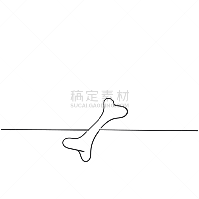 乱画,矢量,绘画插图,计算机图标,咀嚼骨,动物手,高雅,线条,背景分离,营养品