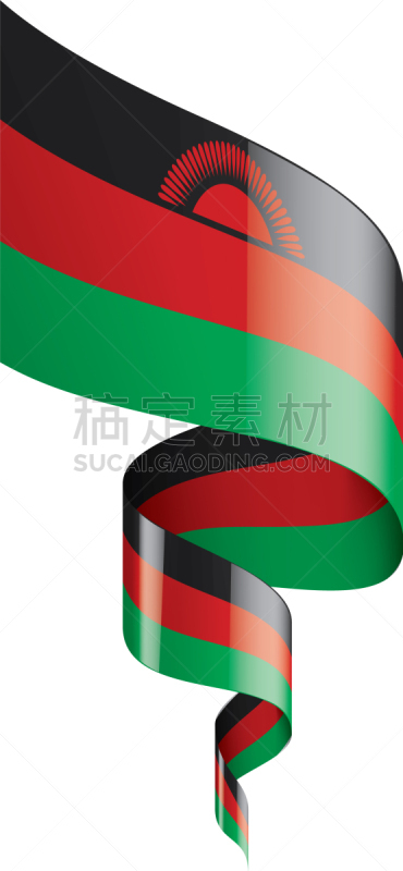 马拉维,白色,风,人种,杆,证章,波浪,三维图形