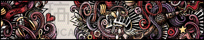 乱画,绘画插图,卡通,音乐,华丽的,传媒,舞曲,贺卡,边框