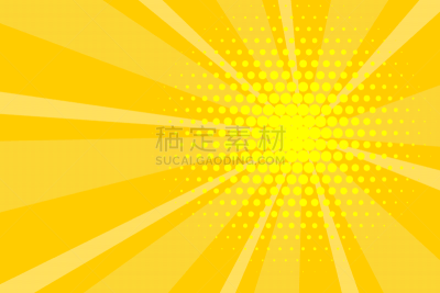 背景,波普风,卡通,黄色,阳光光束,40-80年代风格复兴,漫画,对话气泡框,噪声,空的