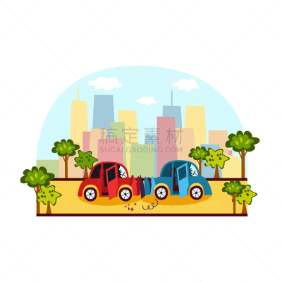 勇敢面对,市区路,分离着色,白色,风险,安全的,汽车,碰撞,击打