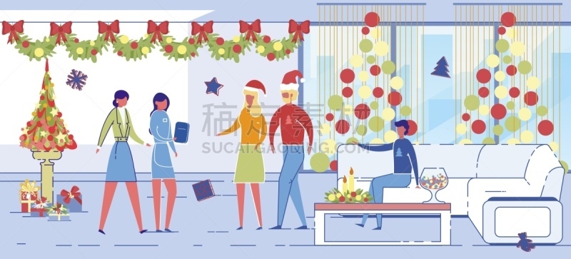 人,新年前夕,华丽的,丈夫,妻子,人类居住地,云杉,填塞料,牧羊人之杖