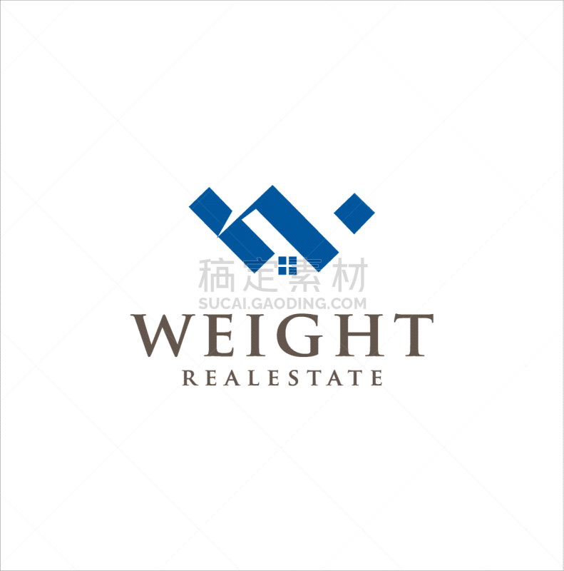 letter w real estate logo initial w home logo