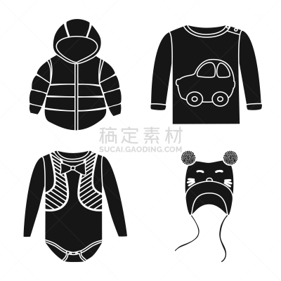 小的,标志,棉,可爱的,无尾礼服,外套,儿童,恶作剧,长袖衫,设计