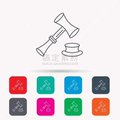 标志,锤子,图标,商务,拍卖,决定