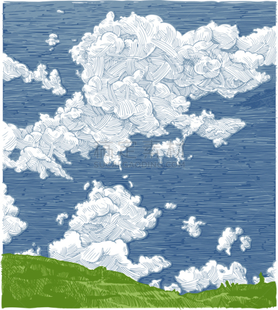 天空,动物手,云景,云,天气,草,自然美,气象学,绘制,复古