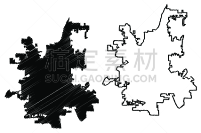 塞伦,俄勒冈州,街道图,俄勒冈郡,边界,乡村风格,草图,绘画插图,城市,乱画