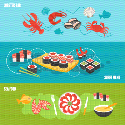 海产,商务,牛排,菜单,寿司,背景分离,食品,模板,餐馆