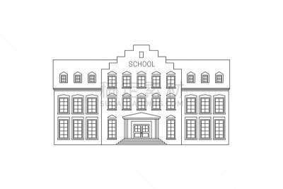 铅笔画,学校,轮廓,概念,房屋,图像,知识,毕业,教育,复古