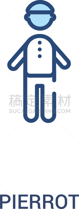 定型男丑角,计算机图标,两个物体,简单,概念,成一排,商务,直的,传统节日,女人