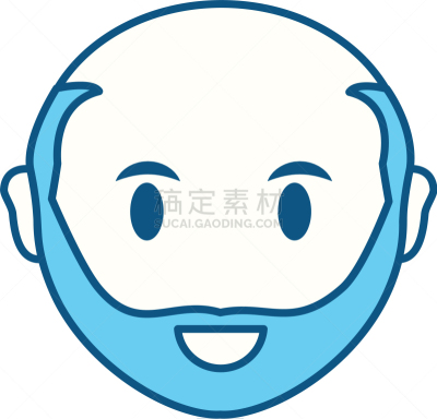 成年的,动画片,人的脸部,可爱的,白色,人,男人,肖像,图像,违约
