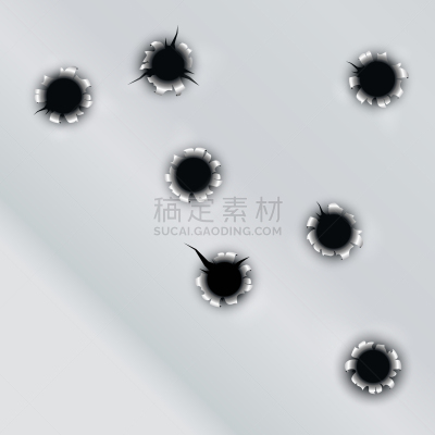 洞,弹孔,故意破坏艺术行为,光圈,金属,击打