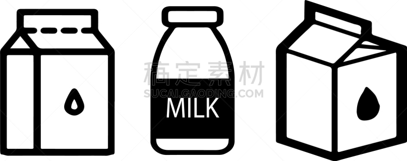 牛奶瓶,图标,白色背景,充满的,清新,工业,农业,健康食物,有营养的,维生素