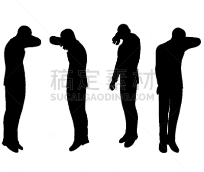 男商人,男性,白色背景,分离着色,轮廓,白色,商务,摆拍,设计