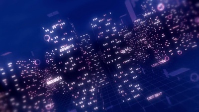 3D数字城市抽象背景