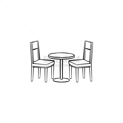 餐馆,草图,家具,计算机图标,吧椅,塑胶,直的,椅子,绘制,问候