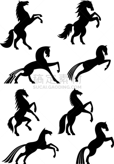 马,计算机图标,猪蹄,动物,品牌名称,证章,后腿站立,母马,剪影