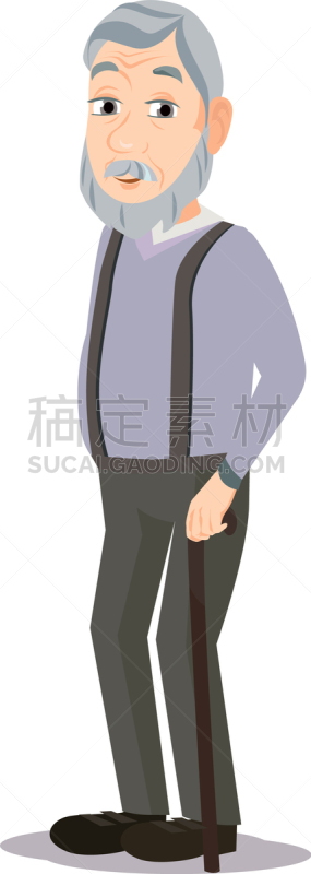 老年人,小胡子,灰色,等,动物头,老年男人,头发,儿子,人