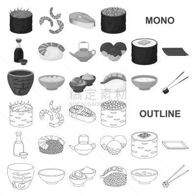 寿司,调味品,计算机图标,牛排,国内著名景点,传统,寿司卷,食品,布置,烹调