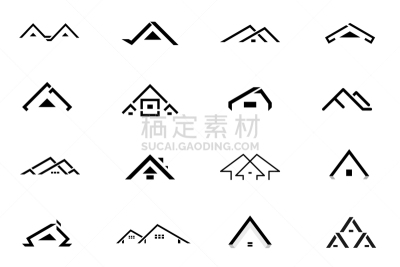 品牌名称,黑色,住房,商务,模板,建筑业,建筑,布置,设计,剪影