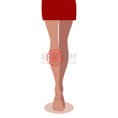 腿,女性,肿胀的,胫骨,健康保健,背景分离,药,一个人,维管束,女人