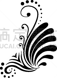 雕刻图像,抽象,白色,华丽的,螺线,斑点,古董,复古,弯曲