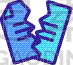 damaged document icon isolated contour