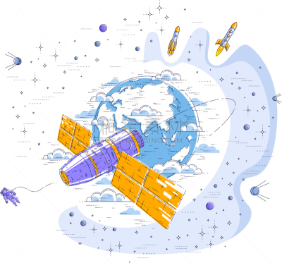 地球形,椭圆形,空间站,太空交通工具,太空船,国际空间站,直的,云,飞,沟通