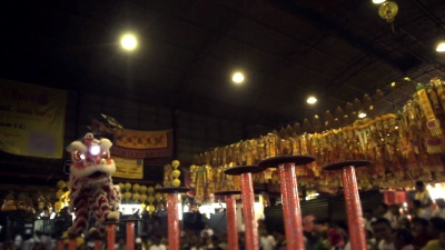 中国舞狮表演
