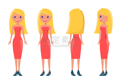 女人,金色头发,衣服,高雅,全部,可爱的,女性特质,鞋子,头发,发型