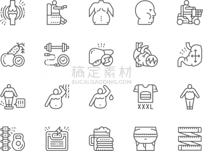 肥胖,似人脸,线条,计算机图标,分离着色,轮廓,商务,布置,生病,显现